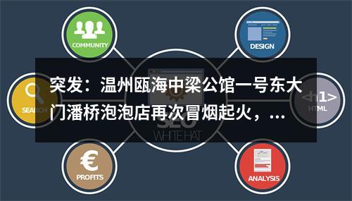 突发：温州瓯海中梁公馆一号东大门潘桥泡泡店再次冒烟起火，业主生命无保障！