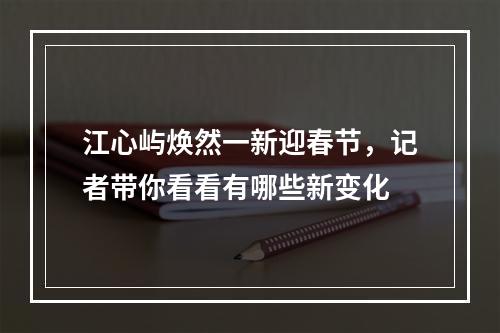江心屿焕然一新迎春节，记者带你看看有哪些新变化