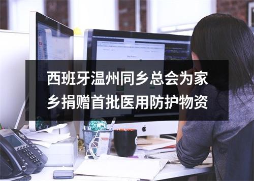 西班牙温州同乡总会为家乡捐赠首批医用防护物资