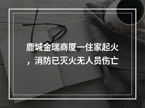 鹿城金瑞商厦一住家起火，消防已灭火无人员伤亡