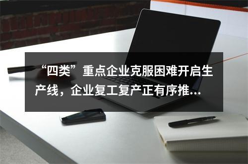 “四类”重点企业克服困难开启生产线，企业复工复产正有序推进