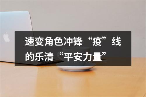 速变角色冲锋“疫”线的乐清“平安力量”