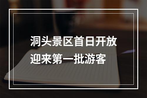 洞头景区首日开放迎来第一批游客