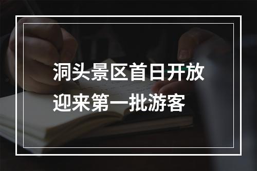 洞头景区首日开放迎来第一批游客