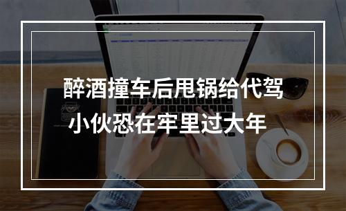 醉酒撞车后甩锅给代驾 小伙恐在牢里过大年