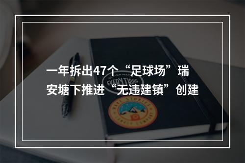 一年拆出47个“足球场”瑞安塘下推进“无违建镇”创建