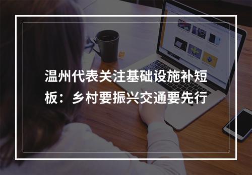 温州代表关注基础设施补短板：乡村要振兴交通要先行