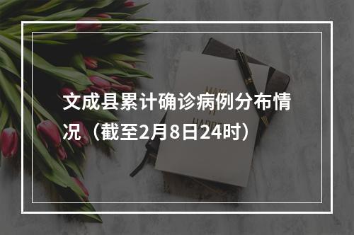 文成县累计确诊病例分布情况（截至2月8日24时）