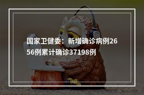 国家卫健委：新增确诊病例2656例累计确诊37198例