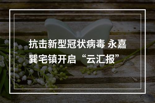 抗击新型冠状病毒 永嘉巽宅镇开启“云汇报”