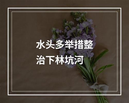 水头多举措整治下林坑河