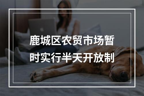 鹿城区农贸市场暂时实行半天开放制