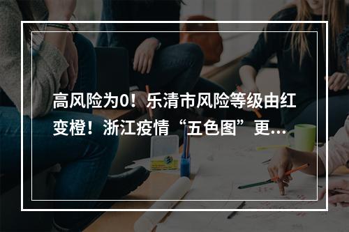 高风险为0！乐清市风险等级由红变橙！浙江疫情“五色图”更新