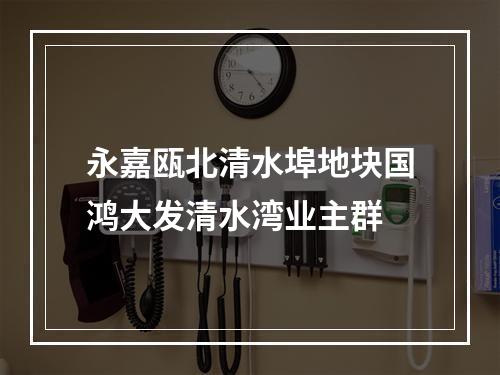 永嘉瓯北清水埠地块国鸿大发清水湾业主群