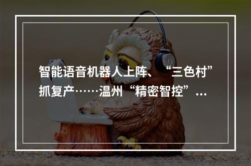 智能语音机器人上阵、“三色村”抓复产……温州“精密智控”助力疫情管控