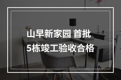 山早新家园 首批5栋竣工验收合格