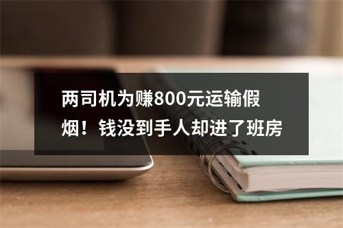 两司机为赚800元运输假烟！钱没到手人却进了班房