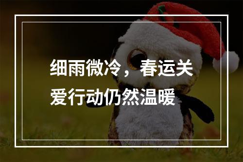 细雨微冷，春运关爱行动仍然温暖