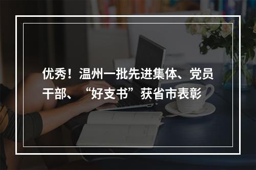 优秀！温州一批先进集体、党员干部、“好支书”获省市表彰