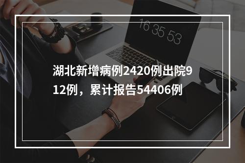 湖北新增病例2420例出院912例，累计报告54406例