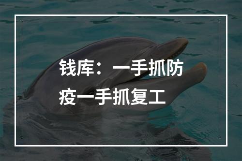 钱库：一手抓防疫一手抓复工