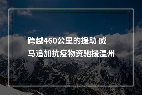 跨越460公里的援助 威马追加抗疫物资驰援温州