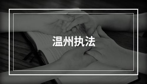 温州执法