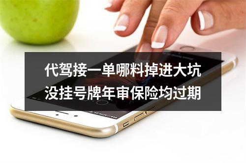 代驾接一单哪料掉进大坑没挂号牌年审保险均过期