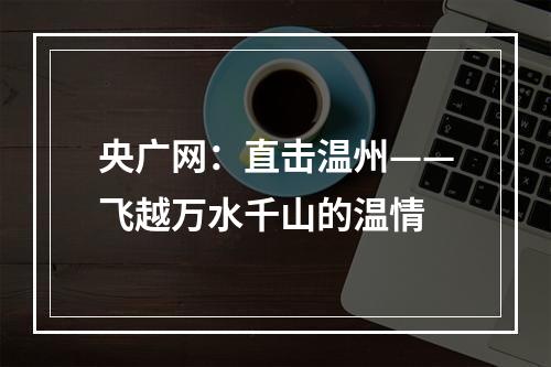 央广网：直击温州——飞越万水千山的温情
