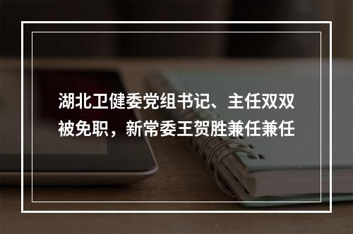 湖北卫健委党组书记、主任双双被免职，新常委王贺胜兼任兼任