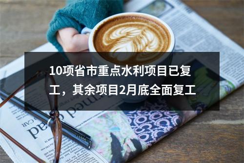 10项省市重点水利项目已复工，其余项目2月底全面复工