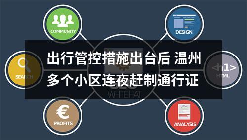 出行管控措施出台后 温州多个小区连夜赶制通行证