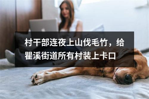 村干部连夜上山伐毛竹，给瞿溪街道所有村装上卡口