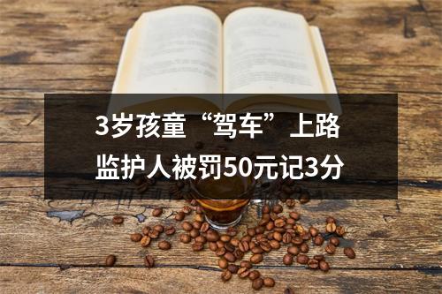 3岁孩童“驾车”上路 监护人被罚50元记3分