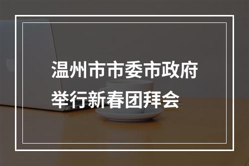 温州市市委市政府举行新春团拜会