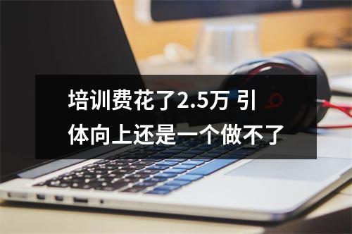 培训费花了2.5万 引体向上还是一个做不了