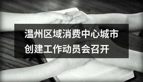 温州区域消费中心城市创建工作动员会召开