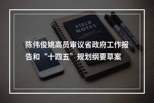 陈伟俊姚高员审议省政府工作报告和“十四五”规划纲要草案
