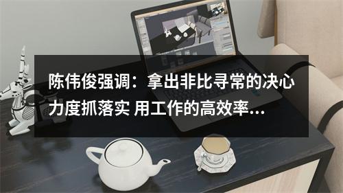 陈伟俊强调：拿出非比寻常的决心力度抓落实 用工作的高效率赢得发展主动权