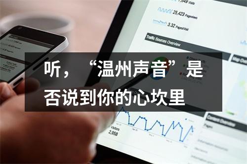 听，“温州声音”是否说到你的心坎里