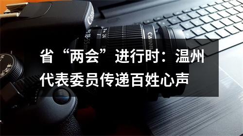 省“两会”进行时：温州代表委员传递百姓心声