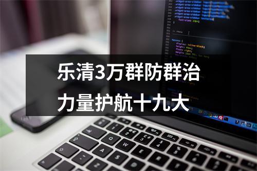 乐清3万群防群治力量护航十九大