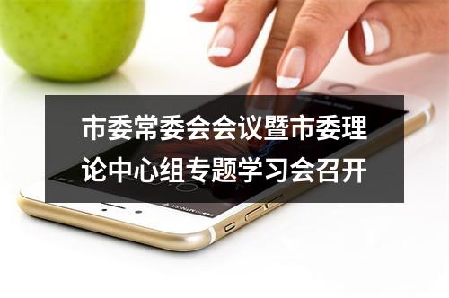 市委常委会会议暨市委理论中心组专题学习会召开