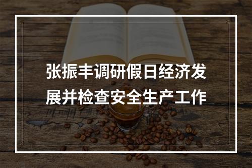 张振丰调研假日经济发展并检查安全生产工作