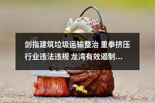 剑指建筑垃圾运输整治 重拳挤压行业违法违规 龙湾有效遏制建筑垃圾处置乱象