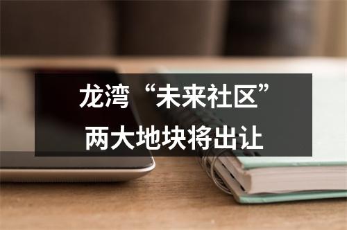 龙湾“未来社区” 两大地块将出让