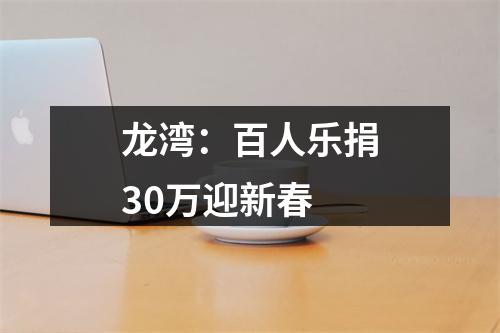 龙湾：百人乐捐30万迎新春