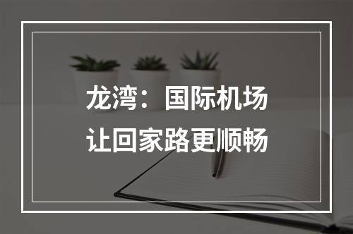 龙湾：国际机场让回家路更顺畅