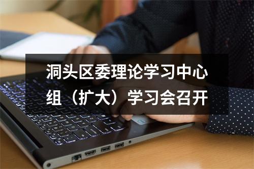 洞头区委理论学习中心组（扩大）学习会召开