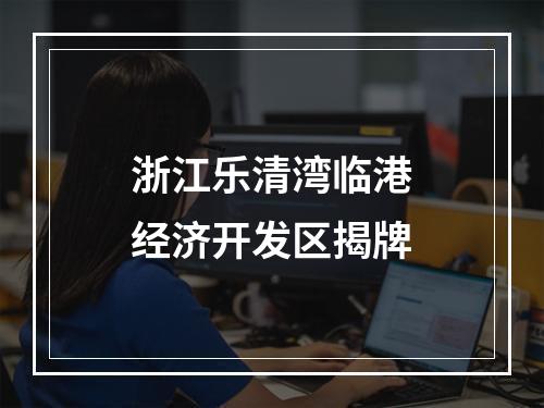 浙江乐清湾临港经济开发区揭牌